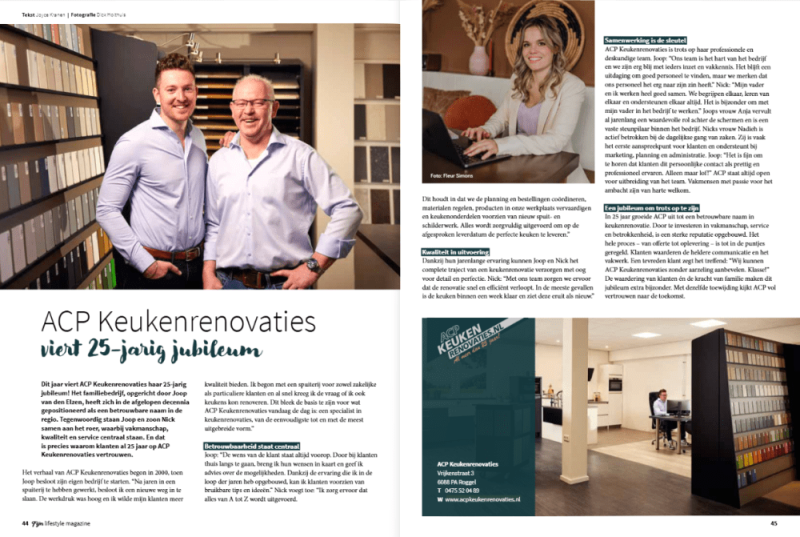 acp keukenrenovaties in fijn magazine
